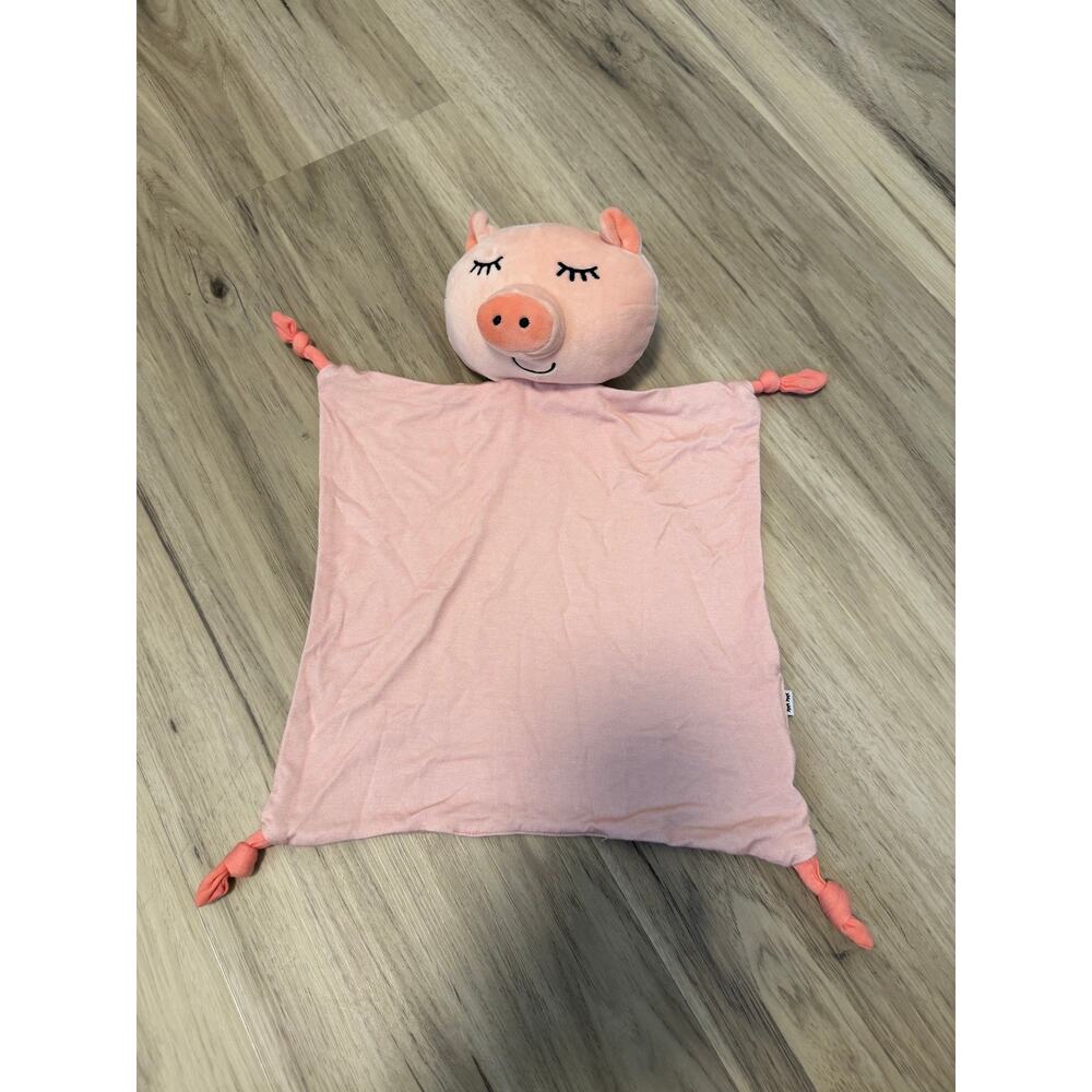Little Sleepies Pennie Pig Sleepyhead Lovey Pink 153882 Bamboo Tied Corners Baby